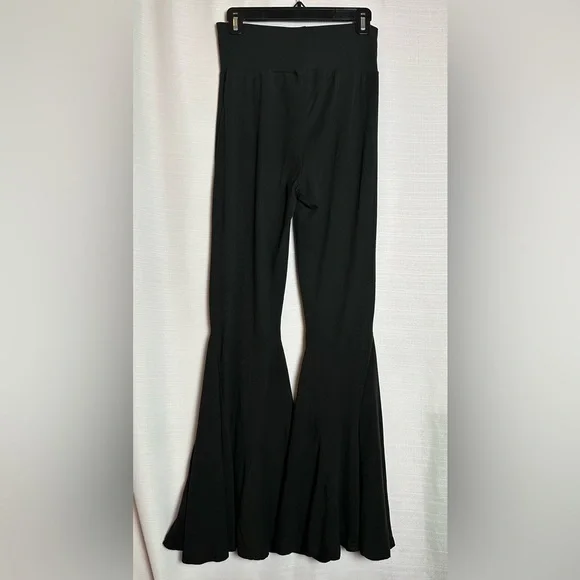 CRAZY TRAIN women’s Black Flared Women's Leggings, size S - Picture 2 of 4